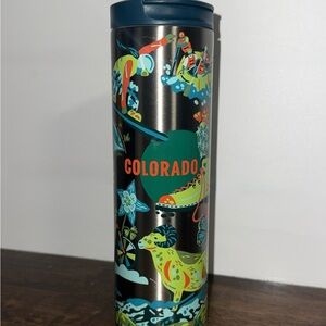 2004 Starbucks Colorado discovery series stainless steel tumbler 16oz GUC
